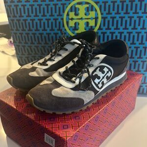 Tory Burch Black and White Athletic Shoes